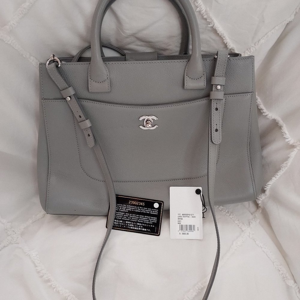 CHANEL Large Shopping Bag-GREY